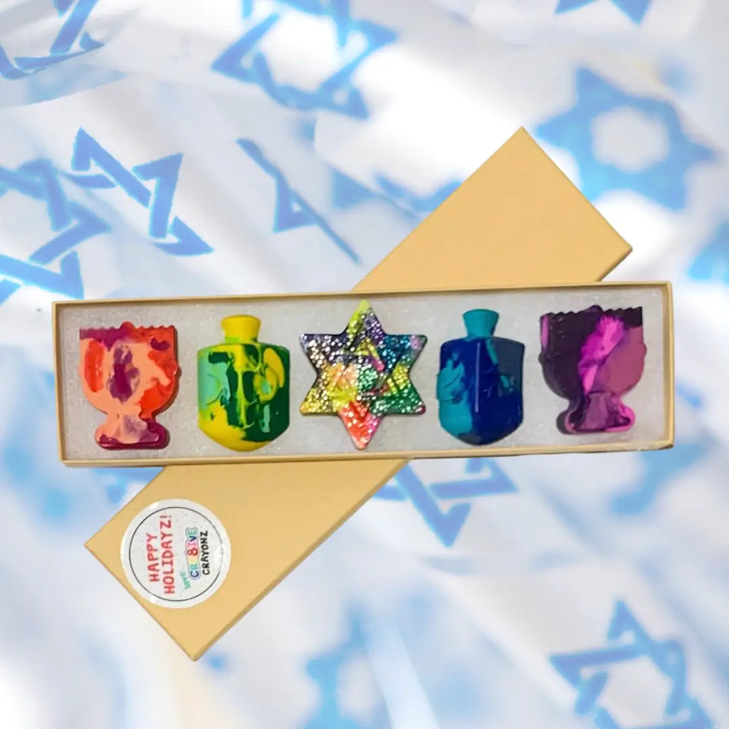 Festive Hanukkah Crayon Gift Set