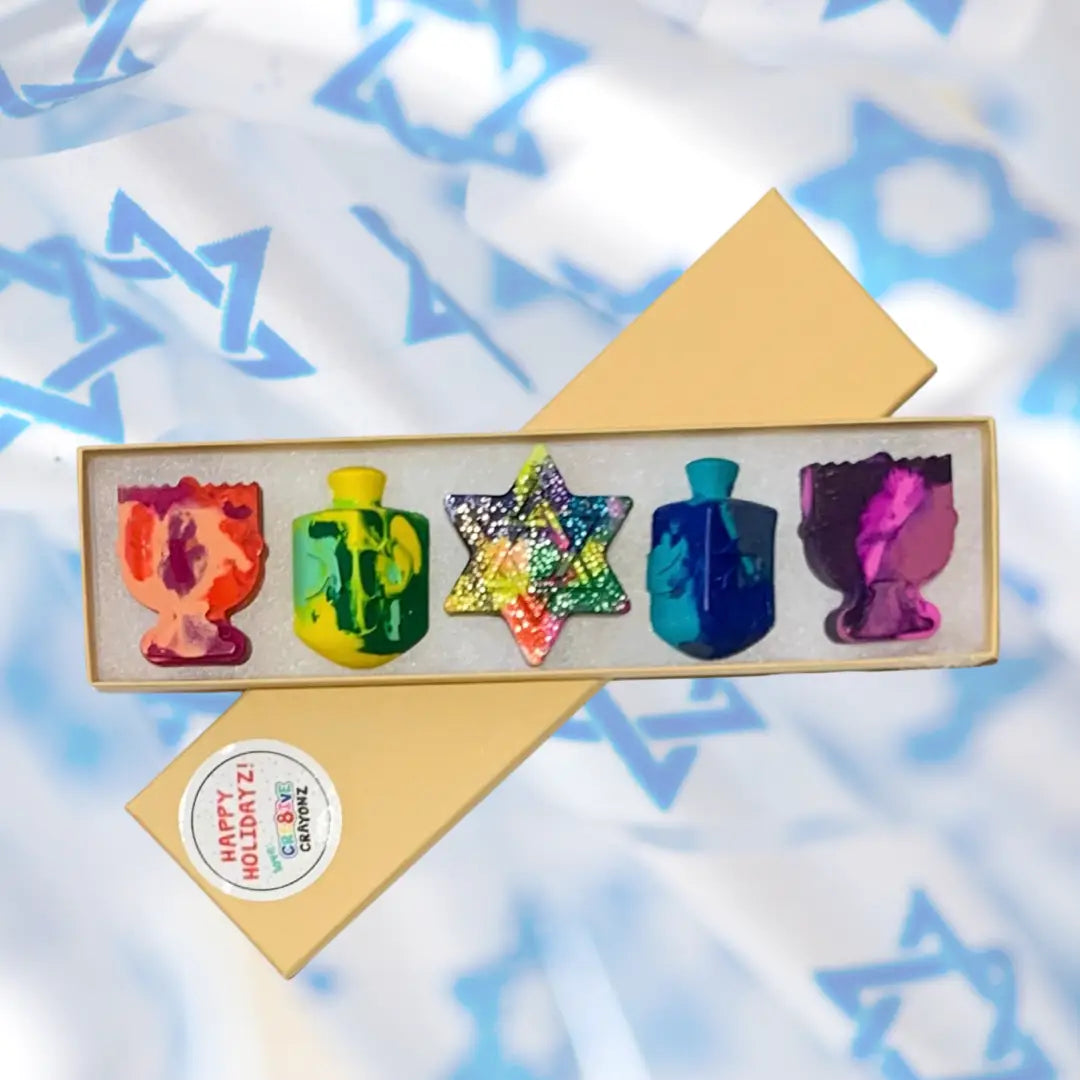 Festive Hanukkah Crayon Gift Set